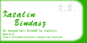 katalin bindasz business card